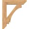 Ekena Millwork Imperial Slat Smooth Bracket w/ Offset Brace, Western Red Cedar, 7 1/2"W x 32"D x 38"H BKT0806X32X38IMP06SWR - alternate 4